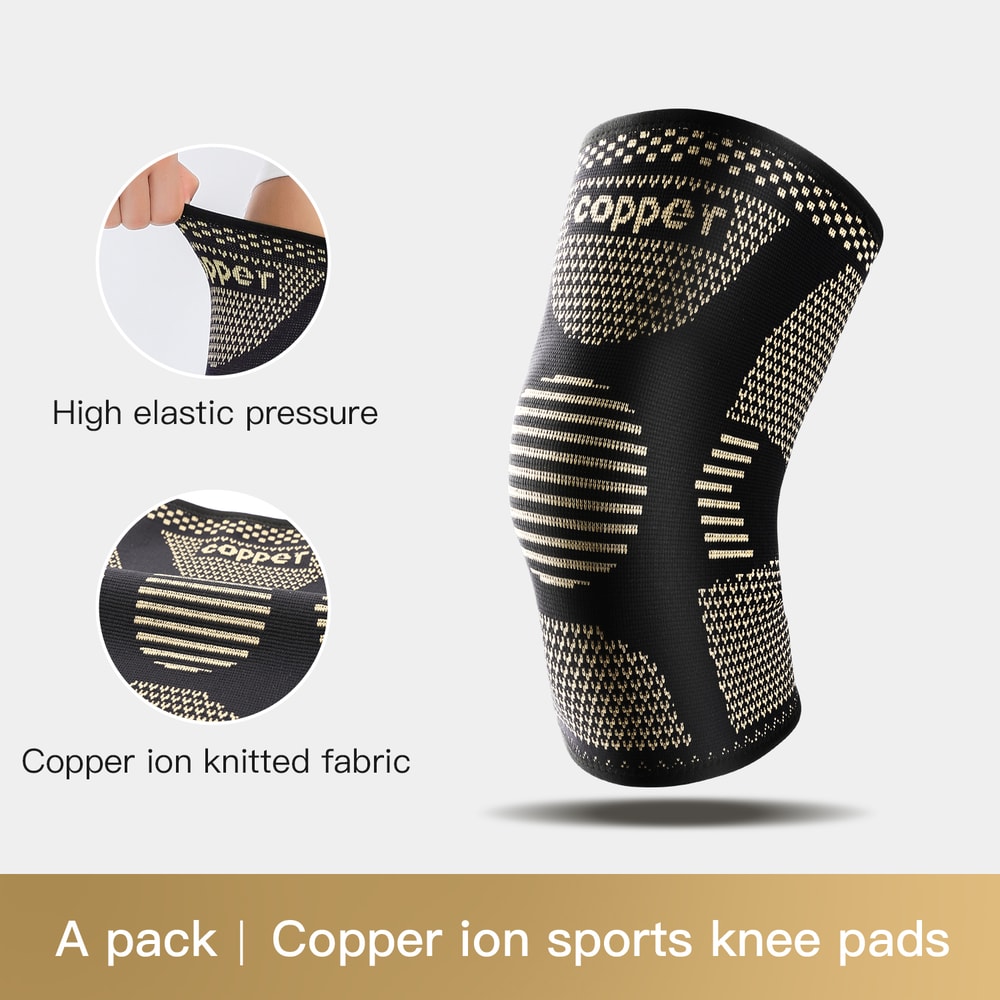 Copper Infused Knee Compression Sleeve For Arthritis Support And Sports Pain Relief 7