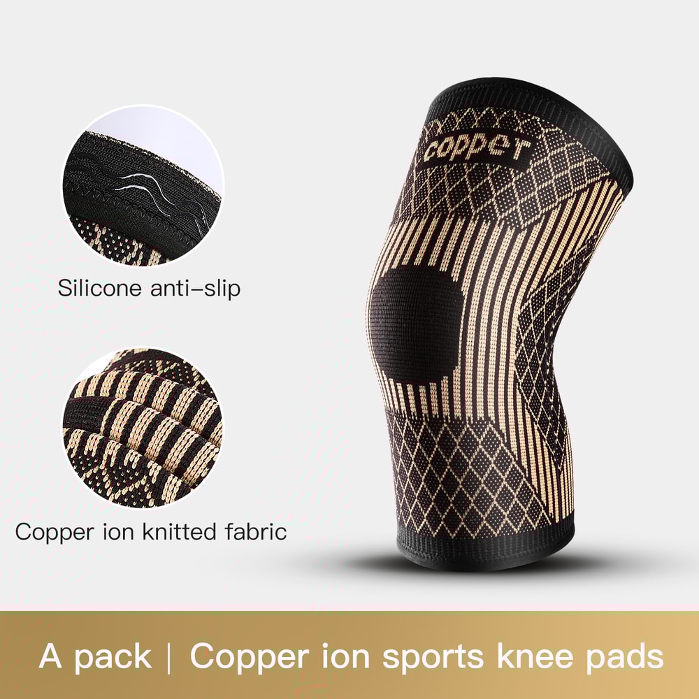Copper Infused Knee Compression Sleeve For Arthritis Support And Sports Pain Relief 8