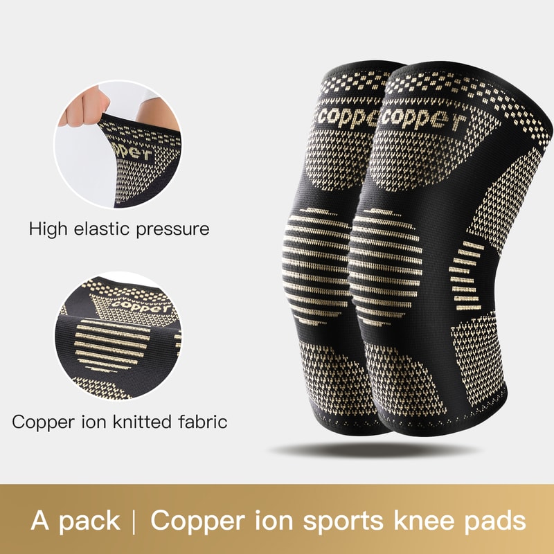 Copper Infused Knee Compression Sleeve For Arthritis Support And Sports Pain Relief 9