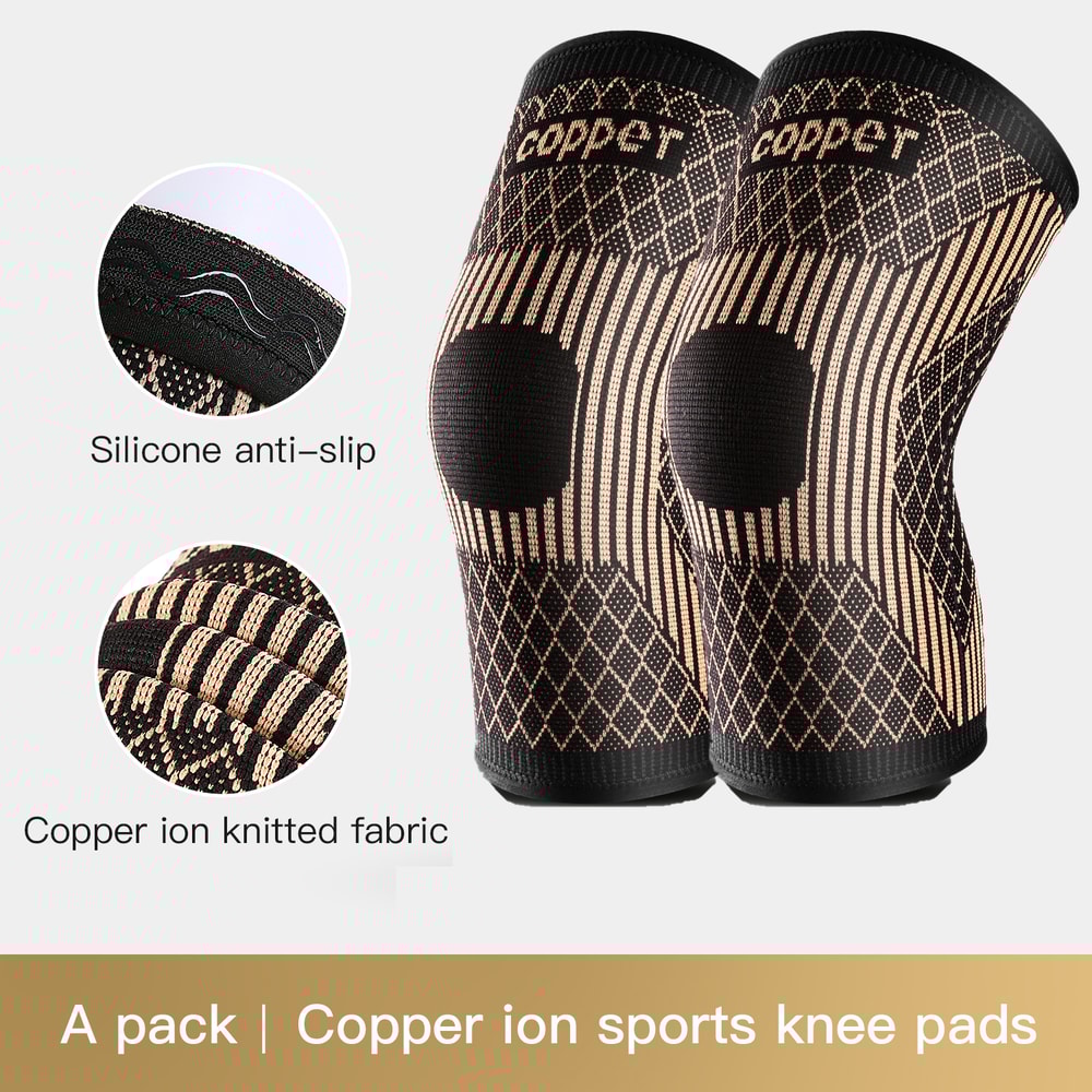 Copper Infused Knee Compression Sleeve For Arthritis Support And Sports Pain Relief 10
