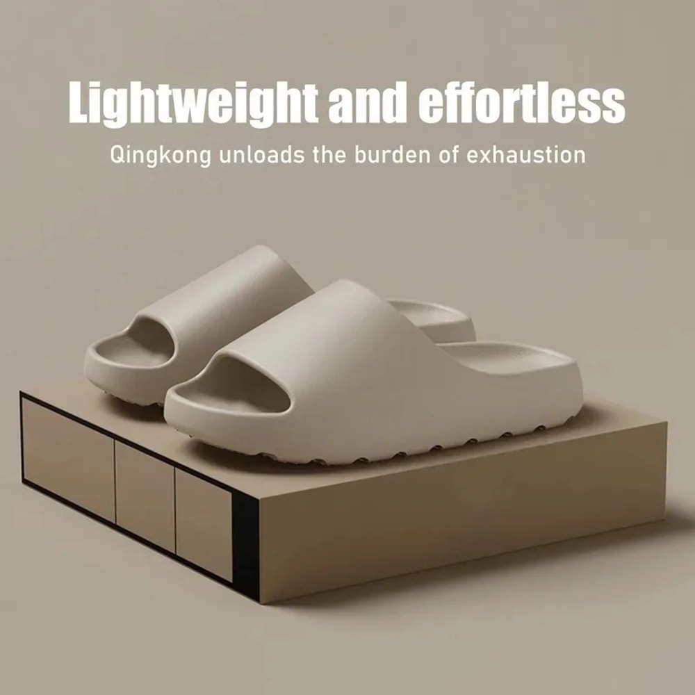 Cloud Comfort EVA Thick Sole Slides Anti Slip Lightweight Beach Sandals For Men And Women 1