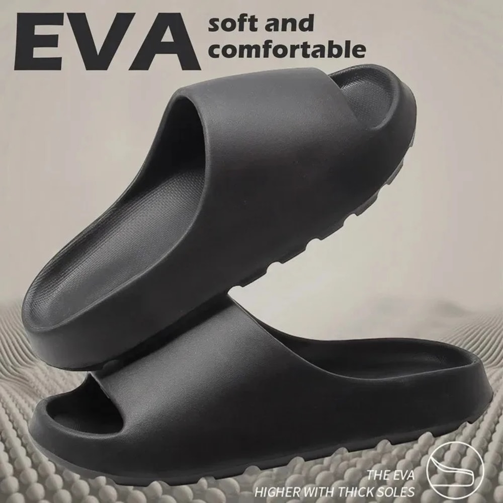 Cloud Comfort EVA Thick Sole Slides Anti Slip Lightweight Beach Sandals For Men And Women 3