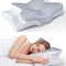 Cooling Ergonomic Neck Support Pillow Memory Foam Cervical Pillow For Pain Relief And Deep Sleep Co 8