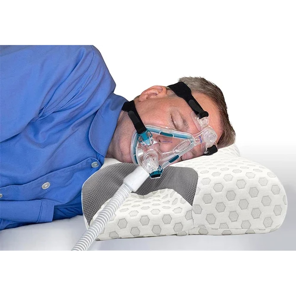 Ergonomic CPAP Pillow Memory Foam Contour Support For Sleep Apnea Mask Comfort And Pressure Relief 3