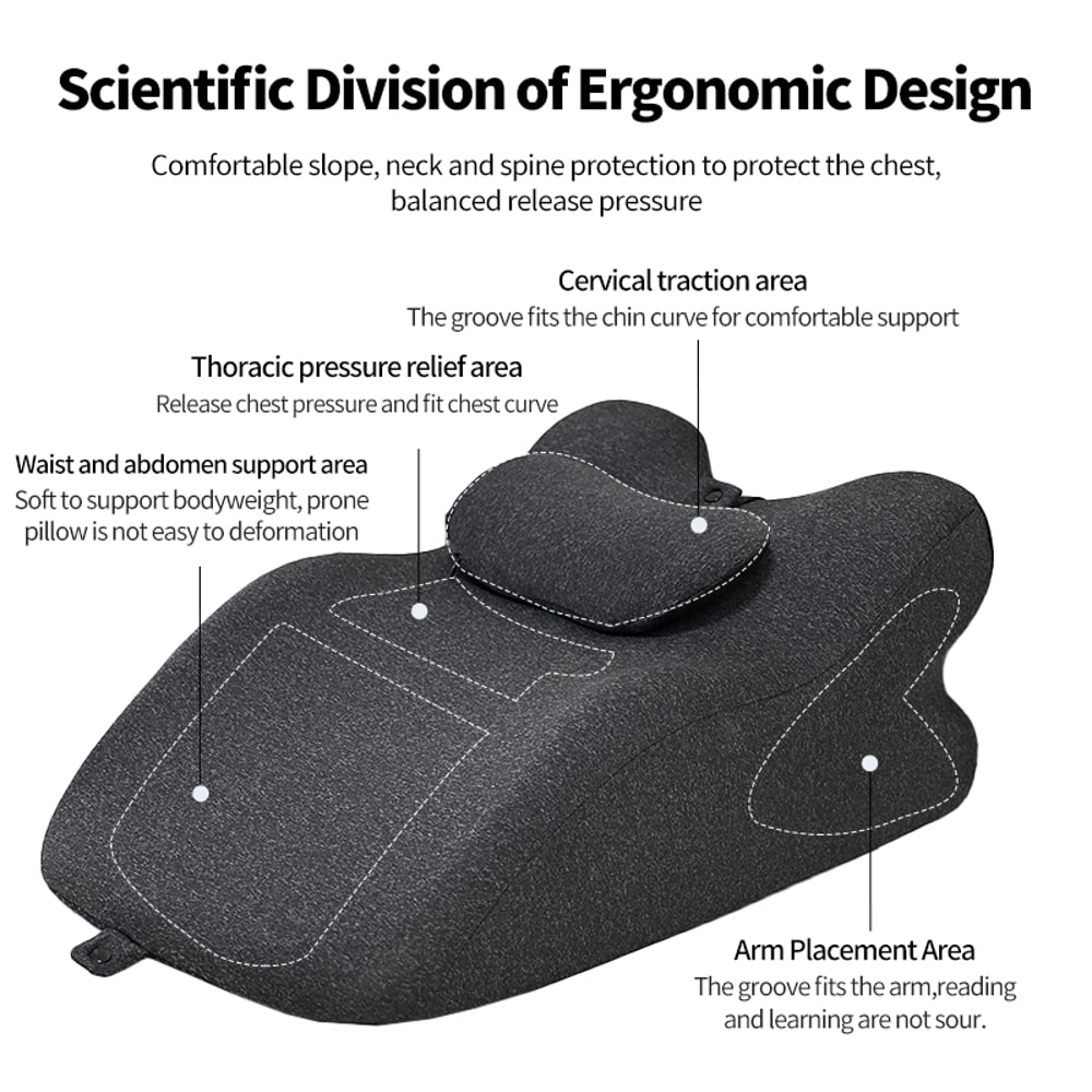 Ergonomic Prone Sleeping Pillow For Phone Use And Reading Multifunctional Lying Bed Support Pillow 1