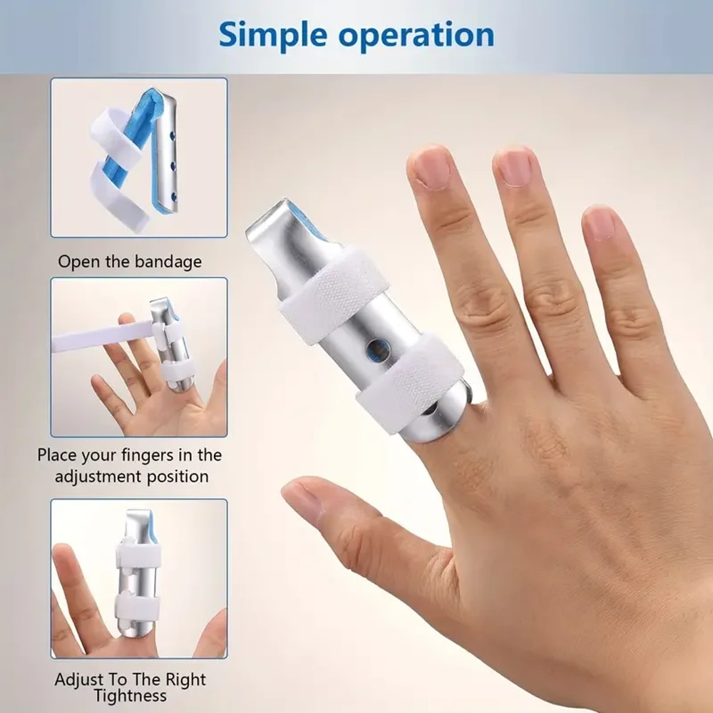 Adjustable Finger Splint Support Brace For Arthritis Relief And Broken Finger Stabilization 3