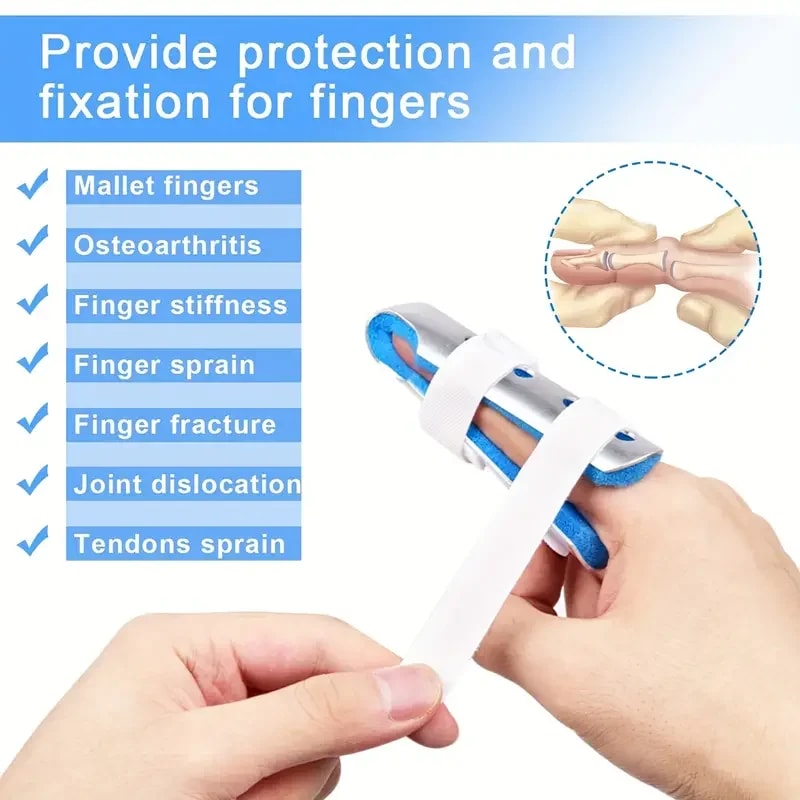 Adjustable Finger Splint Support Brace For Arthritis Relief And Broken Finger Stabilization 2