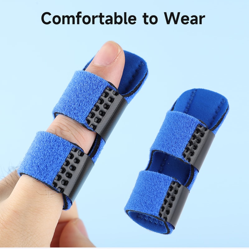 Adjustable Aluminum Finger Splint Brace For Finger Fracture Support And Pain Relief Stabilizer 2