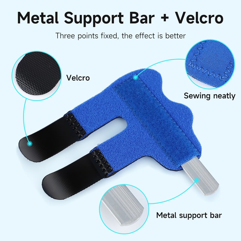 Adjustable Aluminum Finger Splint Brace For Finger Fracture Support And Pain Relief Stabilizer 3