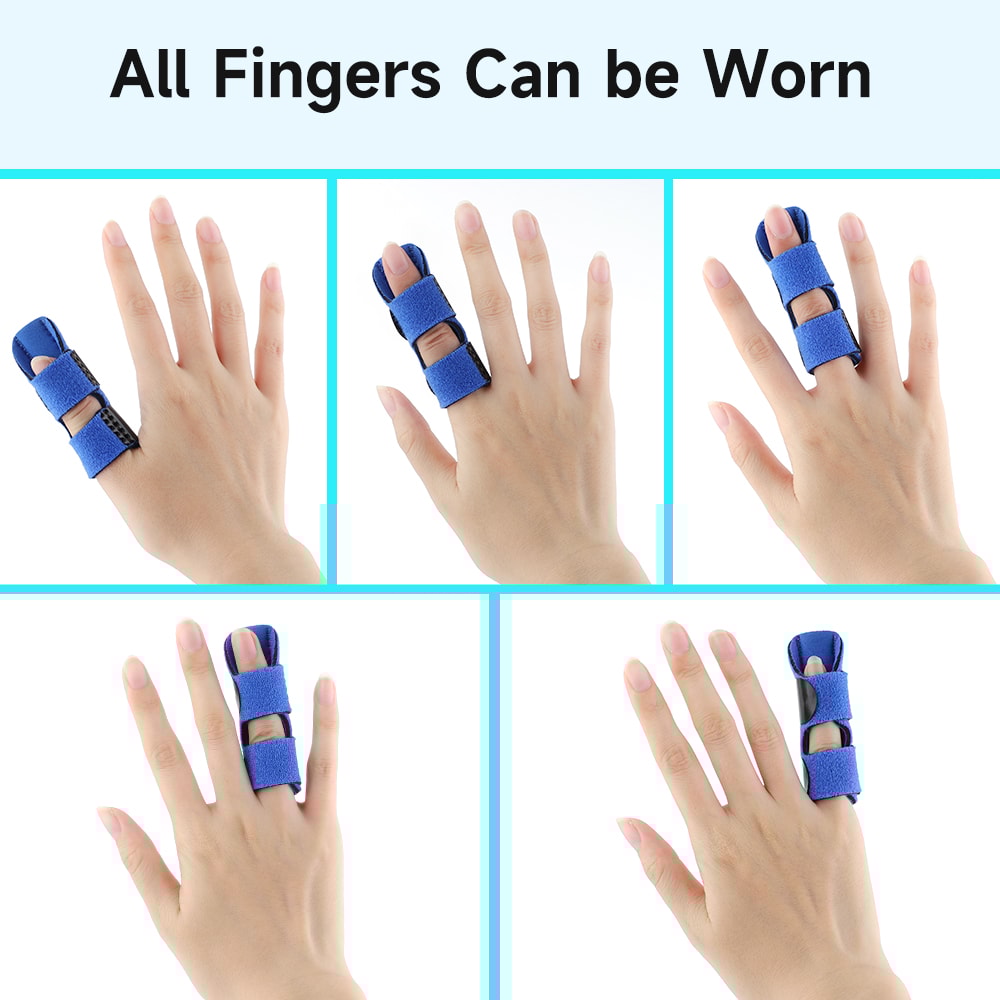 Adjustable Aluminum Finger Splint Brace For Finger Fracture Support And Pain Relief Stabilizer 4