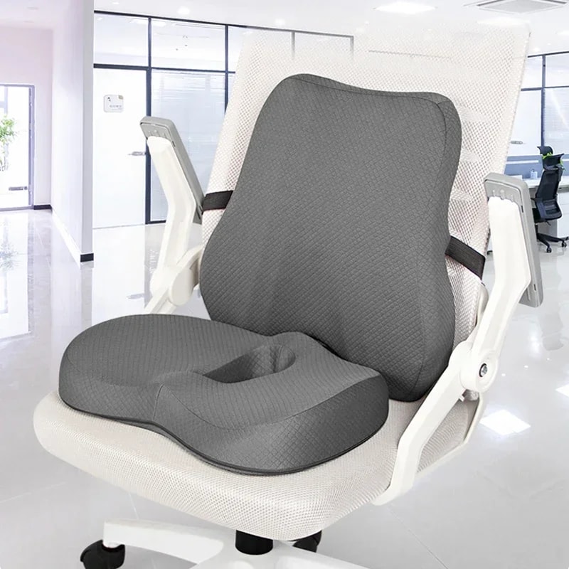 Orthopedic Memory Foam Seat Cushion Set With Coccyx Support Cushion And Lumbar Support Cushion 0
