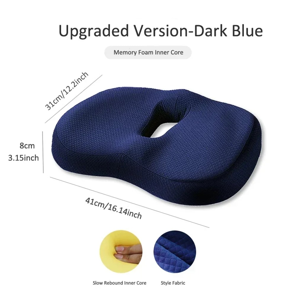 Orthopedic Memory Foam Seat Cushion Set With Coccyx Support Cushion And Lumbar Support Cushion 5