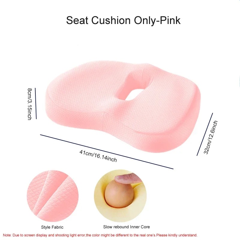 Orthopedic Memory Foam Seat Cushion Set With Coccyx Support Cushion And Lumbar Support Cushion 7
