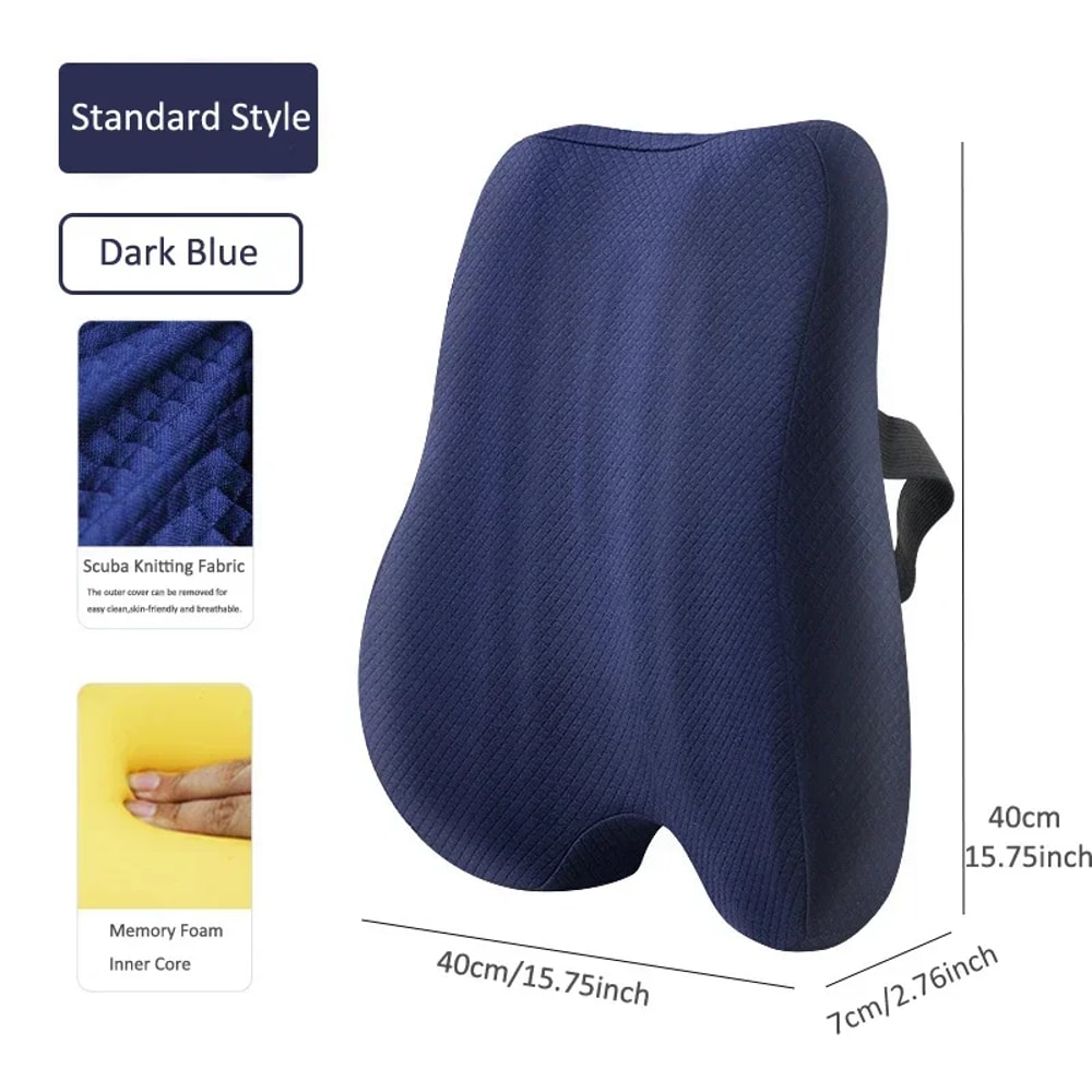 Orthopedic Memory Foam Seat Cushion Set With Coccyx Support Cushion And Lumbar Support Cushion 8