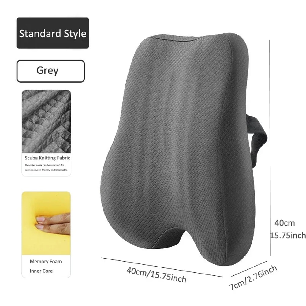 Orthopedic Memory Foam Seat Cushion Set With Coccyx Support Cushion And Lumbar Support Cushion 9