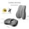 Orthopedic Memory Foam Seat Cushion Set With Coccyx Support Cushion And Lumbar Support Cushion 13