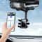 Rotating Rear View Mirror Phone Holder Adjustable Car Mirror Mount 3