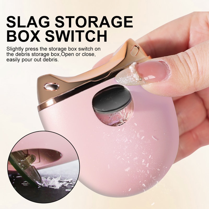 Anti Splash Electric Nail Clipper Safe Baby And Family Automatic Nail Trimmer With Hidden Blade Des 2