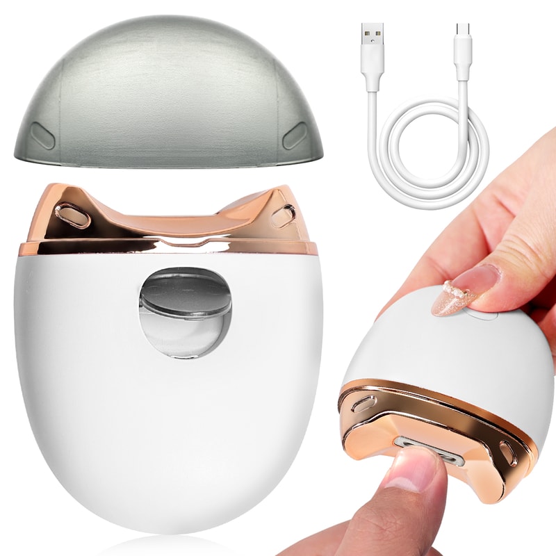 Anti Splash Electric Nail Clipper Safe Baby And Family Automatic Nail Trimmer With Hidden Blade Des 7