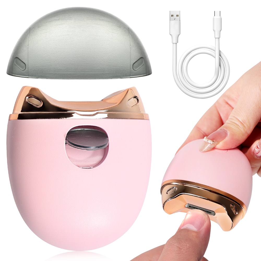 Anti Splash Electric Nail Clipper Safe Baby And Family Automatic Nail Trimmer With Hidden Blade Des 6