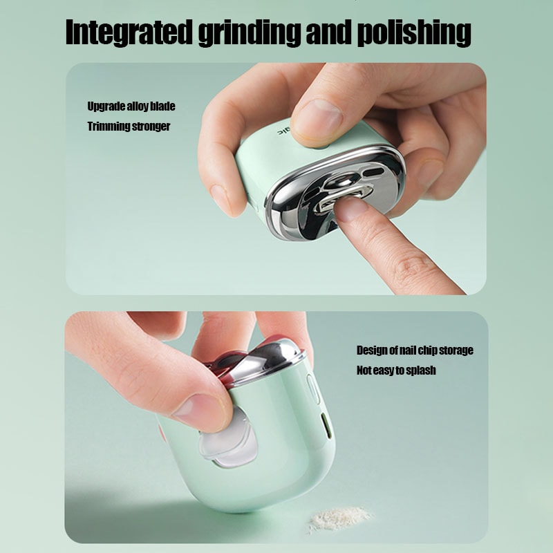 Smart Touch Electric Nail Clipper Pro With LED Light And Infrared Safety Automatic Nail Trimmer 2