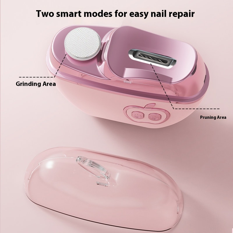Rechargeable Electric Nail Clipper With Dust Collector Low Noise Automatic Nail Grinder For Adults 1