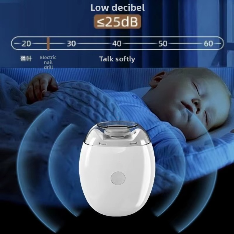 Electric Nail Trimmer With LED Light Pain Free Baby And Adult Nail Clipper 5