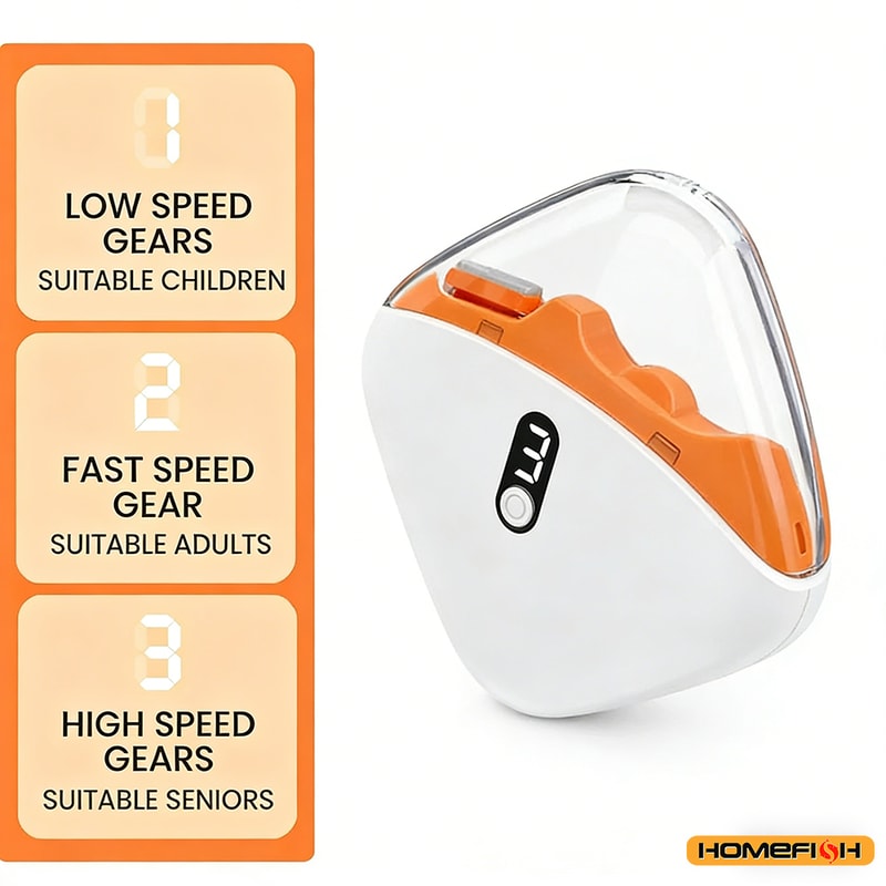 Electric Nail Trimmer With LED Light Rechargeable Baby Nail Trimmer Electric For Adults And Kids 1