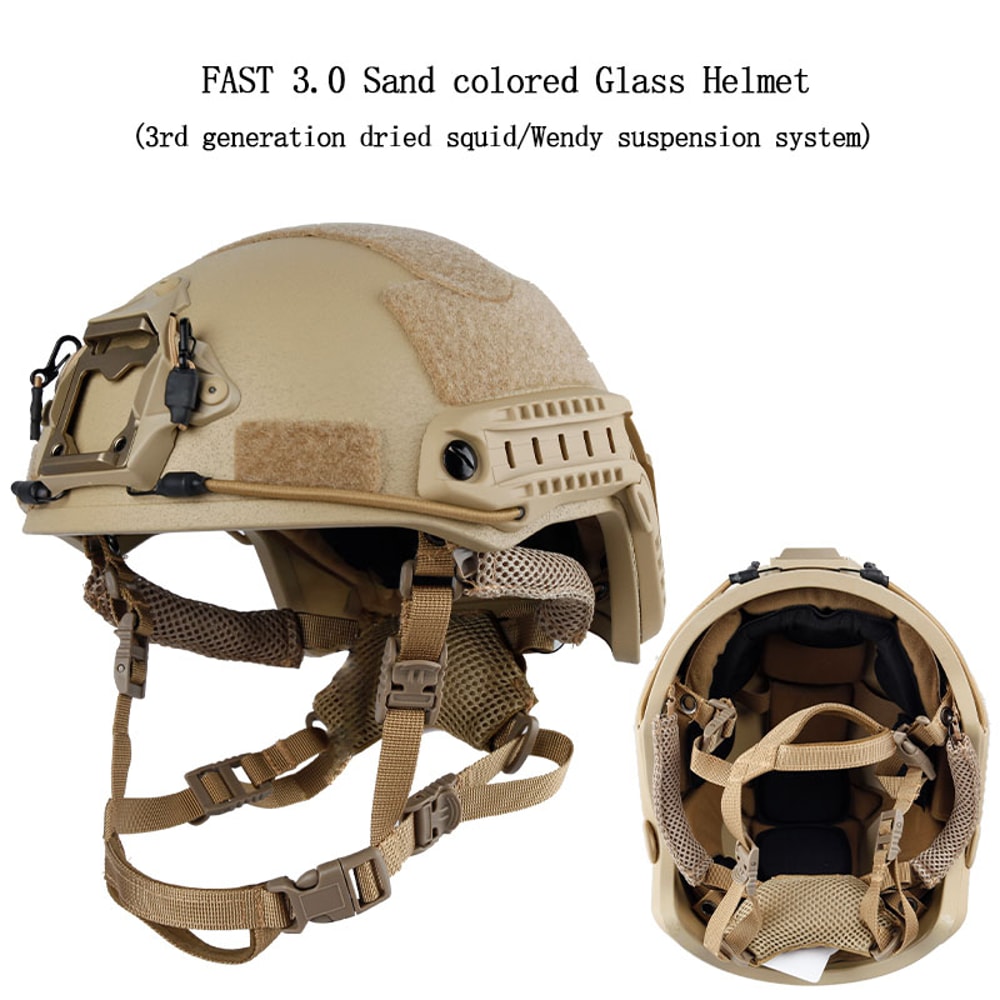 Fiberglass Tactical Helmet With Wendy Suspension System Lightweight Riot Training And Outdoor Prote 8