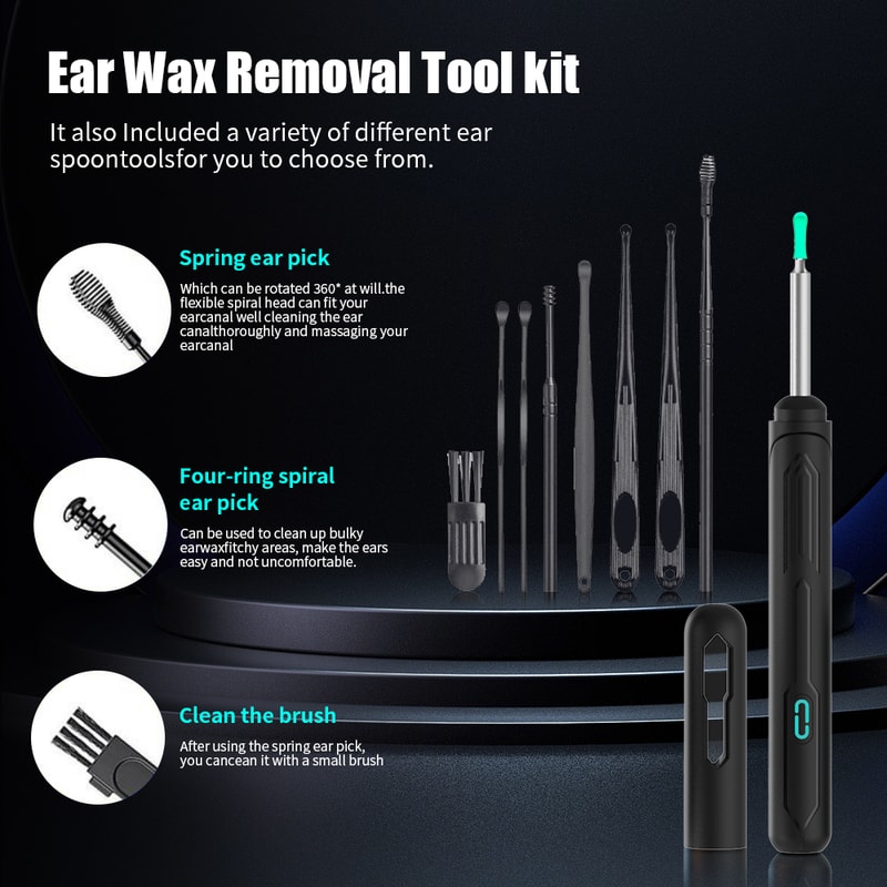 Wireless Otoscope Ear Cleaner With Camera HD Ear Wax Removal Tool USB C Rechargeable Visual Ear Cle 1