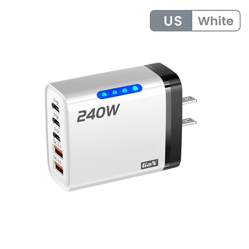 5 Port USB C PD Charger Fast Charging Adapter Multi Device Quick Charge 30 Wall Plug For Phone Tabl 5