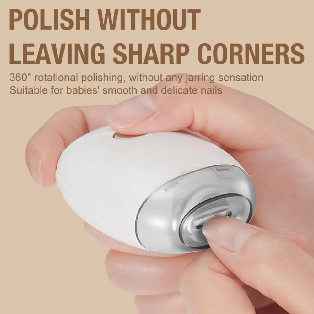 Electric Nail Clipper With LED Light Automatic Nail Grinder For Baby And Adults 4