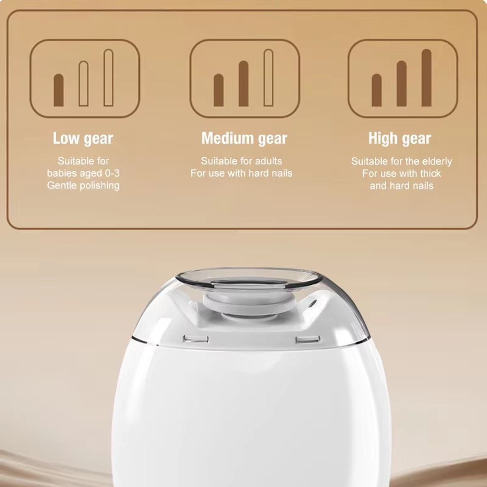 Electric Nail Clipper With LED Light Automatic Nail Grinder For Baby And Adults 5