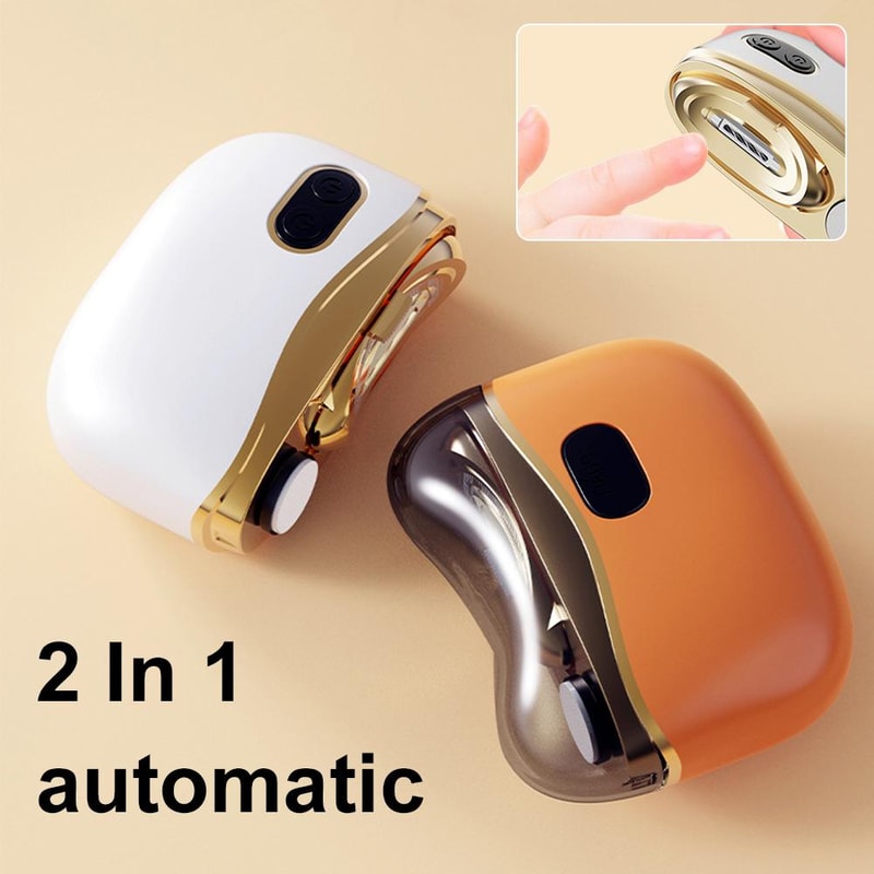 Electric Automatic Nail Clipper Rechargeable Nail Trimmer And Polisher For Baby And Seniors 1
