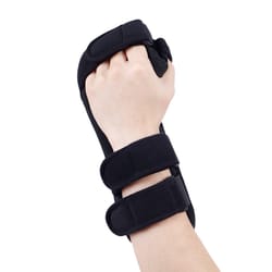 adjustable stroke hand brace support with finger night splint for arthritis and tendonitis relief