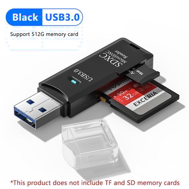 2 In 1 USB 30 Card Reader For Micro SD And TF Cards High Speed Adapter 8