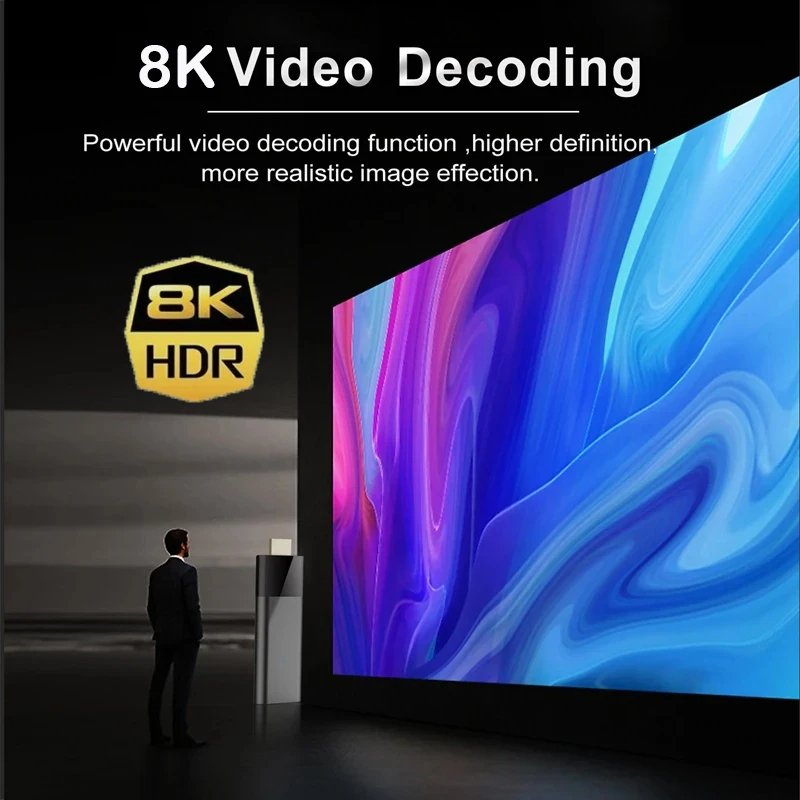 Q12 4K Mini Android TV Stick 5G WiFi Smart Streaming Box 3