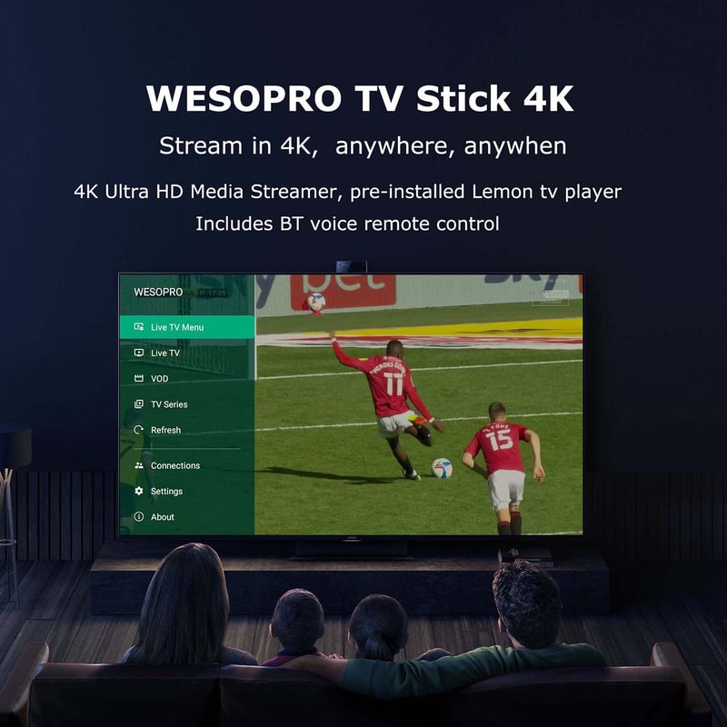 4K Android TV Stick With WiFi 6 And Bluetooth 50 Smart TV Dongle 4