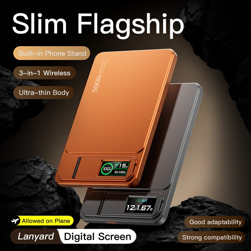 Slim MagSafe Magnetic Wireless Power Bank 20W Fast Charging Portable Charger For IPhone 2