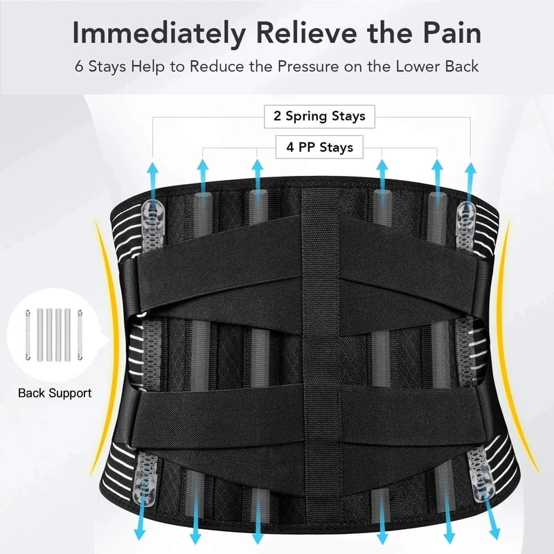 Adjustable Lumbar Support Belt Orthopedic Back Brace For Lower Back Pain Relief And Spine Support 3
