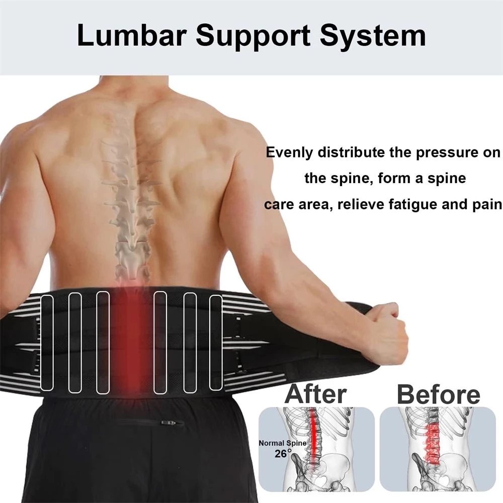 Adjustable Lumbar Support Belt Orthopedic Back Brace For Lower Back Pain And Spine Decompression 1