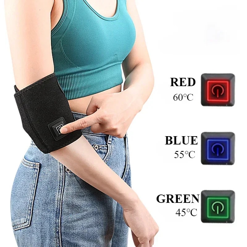 Electric Heated Knee Massager Brace With Adjustable Heat Therapy For Knee Pain Relief 1