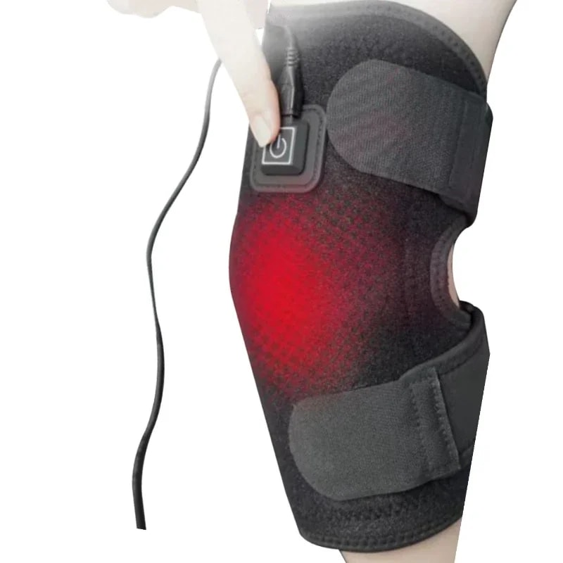 Electric Heated Knee Massager Brace With Adjustable Heat Therapy For Knee Pain Relief 2