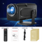 Smart 4K Portable Projector With Android 11 Native 1080P WiFi6 Bluetooth Mini Home Theater 6