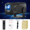 Smart 4K Portable Projector With Android 11 Native 1080P WiFi6 Bluetooth Mini Home Theater 6
