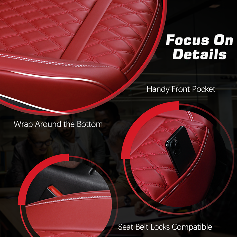 Universal Leather Car Seat Cover Waterproof Wrap Around Cushion Protector Durable Car Seat Cushion 2