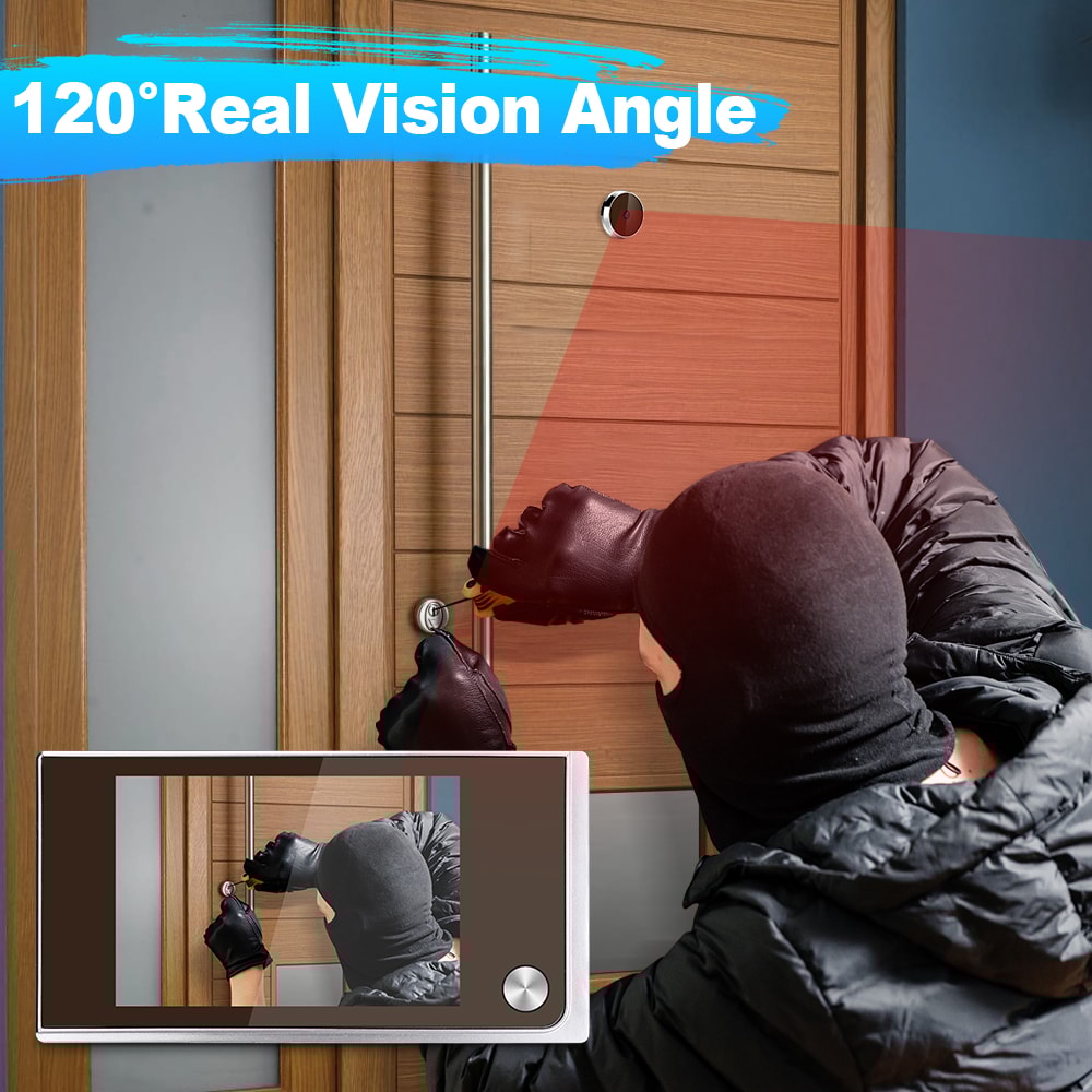 Digital Door Viewer LCD Screen HD Peephole Door Camera For Safer Home Entry Monitoring 1
