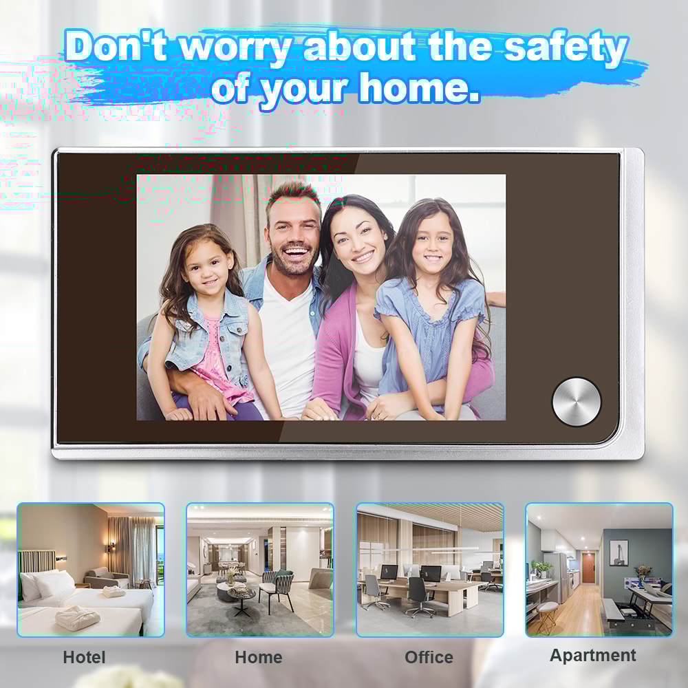 Digital Door Viewer LCD Screen HD Peephole Door Camera For Safer Home Entry Monitoring 2