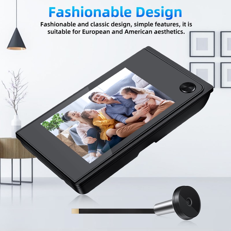 Digital Door Viewer LCD Screen HD Peephole Door Camera For Safer Home Entry Monitoring 4
