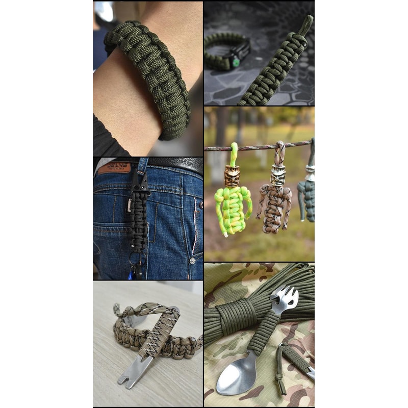 Paracord Survival Rope Heavy Duty Outdoor Camping Rope Parachute Cord For Hiking Survival Gear 5